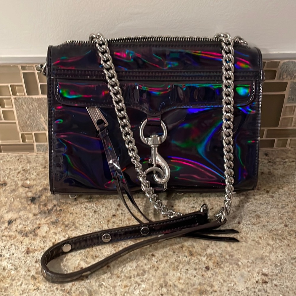 Rebecca Minkoff Holographic Leather purse